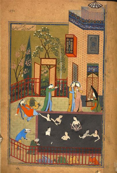 A miniature painting from the Iskandarnama, 1495 - Behzād