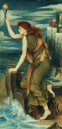 Circe Offering the Cup to Ulysses, John William Waterhouse Wine Chiller by  Historia Fine Art Gallery