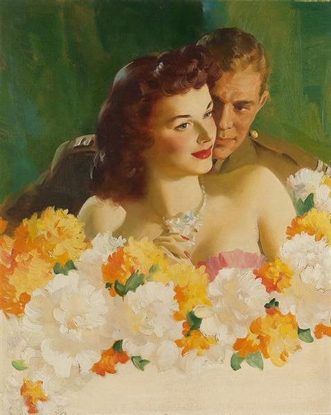 Cashmere Bouquet Soap Advertisement, 1945 - Haddon Sundblom
