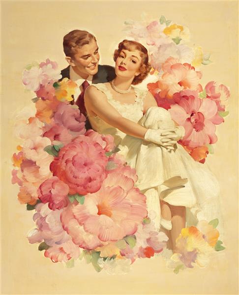 Cashmere Bouquet Soap Ad Illustration - Haddon Sundblom