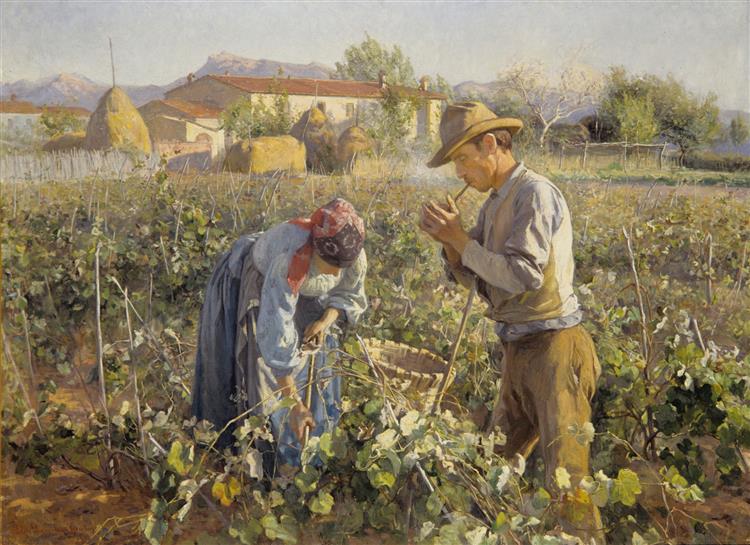 In the Vineyard, 1898 - Danielson-Gambogi, Elin