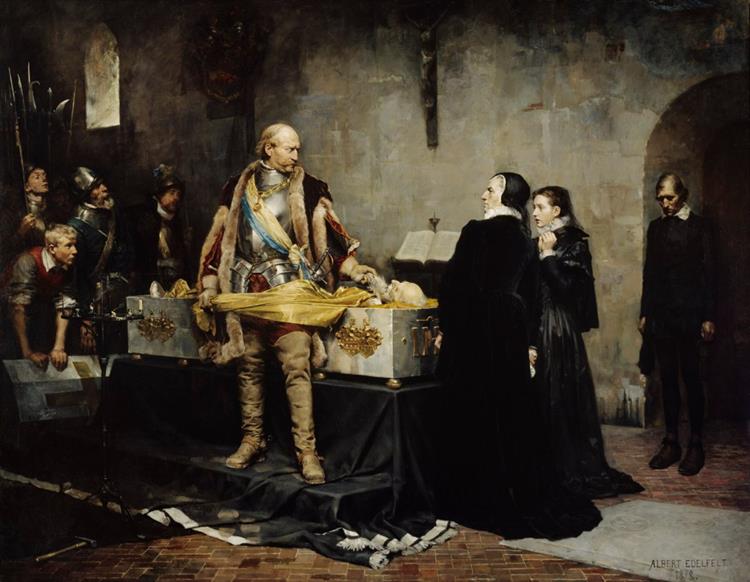 Duke Charles insulting the Corpse of Clas Fleming, 1878 - Альберт Эдельфельт