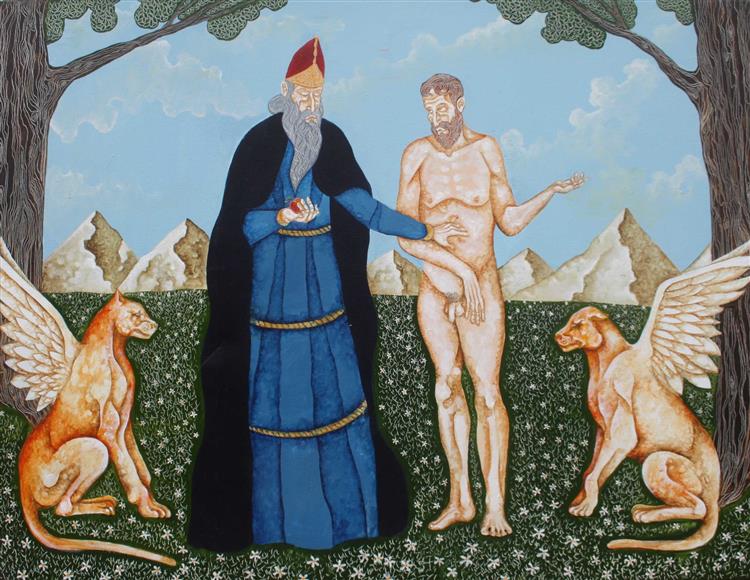 Genesis The Foretelling of Eve to Adam by God, 2014 - Joe Machine