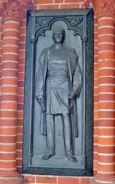 Iron-plaque of Helmuth Von Moltke the Elder, 1908 - Ludwig Manzel