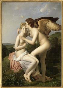Psyché et l'Amour, dit aussi Psyché recevant le premier baiser de l’Amour - François Gérard