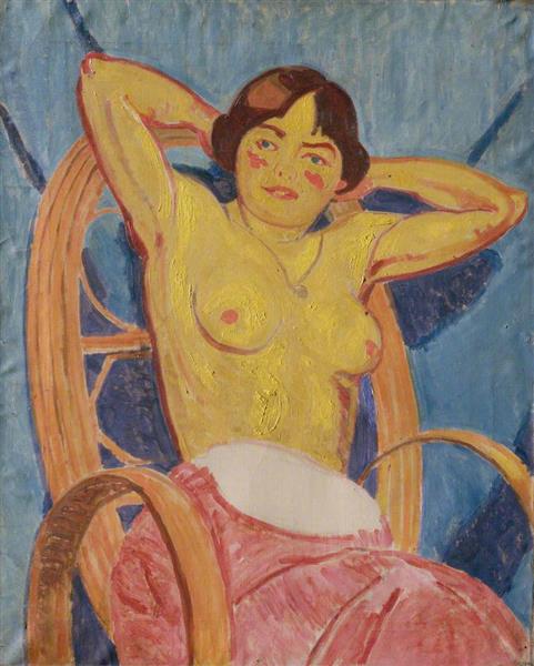 Nude in a Cane Chair, 1919 - Matthew Smith