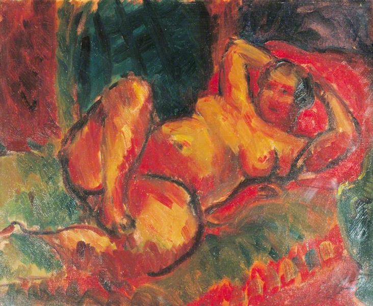 Reclining Red Nude I, 1924 - Matthew Smith