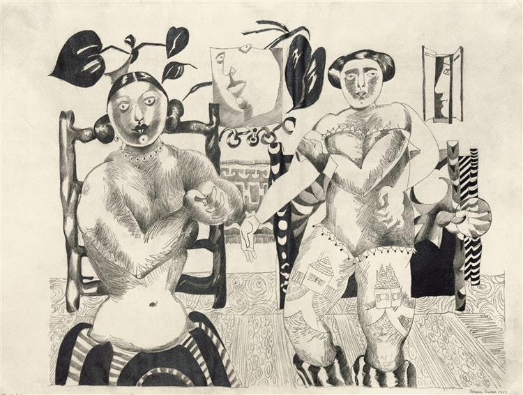 Deux prostituées, 1955 - Endre Rozsda
