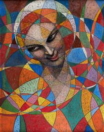 Spherical portrait - Hindu woman - Bolesław Biegas