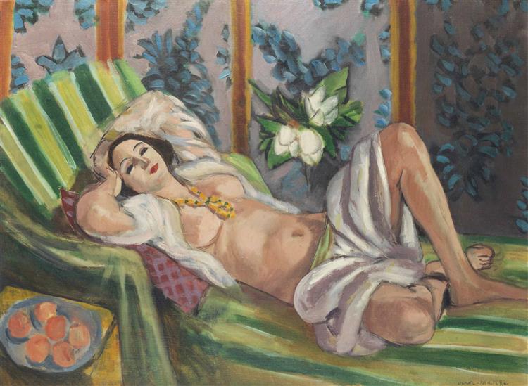 Odalisque Couchée aux Magnolias, 1923 - 馬蒂斯