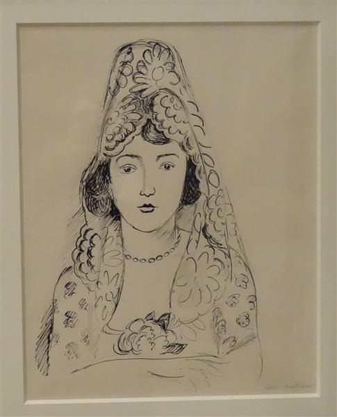 Жінка в накидці, 1922 - 1923 - Анрі Матісс