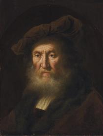 Head of an Old Man - Salomon Koninck