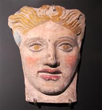 Gorgon Head Antefix, perhaps from Taranto - Ancient Greek Painting and Sculpture