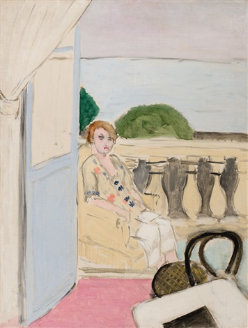 Femme Assise Sur Un Balcon, 1919 - Henri Matisse