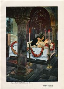 Illustration for Romeo and Juliet - Artuš Scheiner