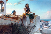 A Terrace in Morocco - Benjamin-Constant
