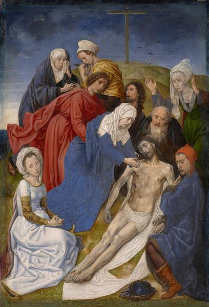 Diptych of The Fall of Man and The Redemption (Lamentation of Christ), c.1480 - Hugo van der Goes