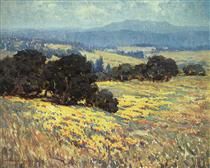 Len,"california Oaks and Poppies" - Гренвилль Редмонд
