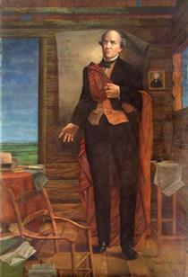 A Full Length Portrait of Sam Houston - Henry Arthur McArdle