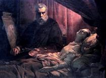 Le Tintoret peignant sa fille morte - Léon Cogniet