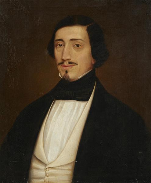 Self-portrait, 1858 - Ludwig Knaus