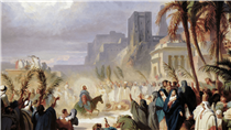 Christ's triumphal entry into Jerusalem - Félix Louis Leullier