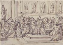 Assassination of Julius Caesar - Vincenzo Camuccini