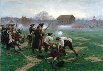 The Battle of Lexington, 19 April 1775 - William Barnes Wollen