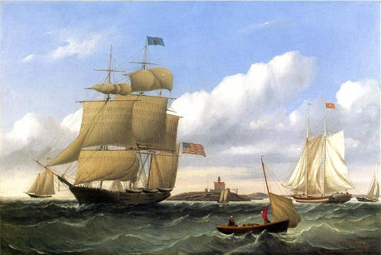 The Whaleship 'Emma C. Jones' off Round Hills, New Bedford - William Bradford