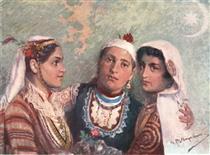 Three Sisters - Allegory of Unity - Mizia, Thrace and Macedonia - Ivan Mrkviсka