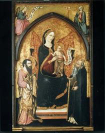 Virgin between St. Bartholomew ant S. Anthony - Alvaro Pirez
