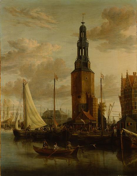 The Herring Packers Tower with the City Inn in the Background, 1687 - Abraham Storck