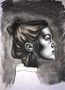 Portrait of a girl - Youssef Idrissi