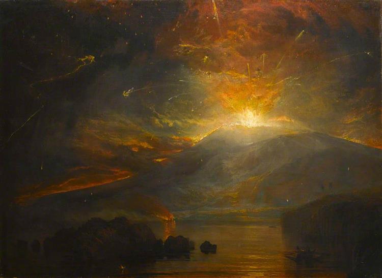 The Eruption of the Soufrière Mountains in the Island of St Vincent, 30 April 1812, 1812 - J.M.W. Turner