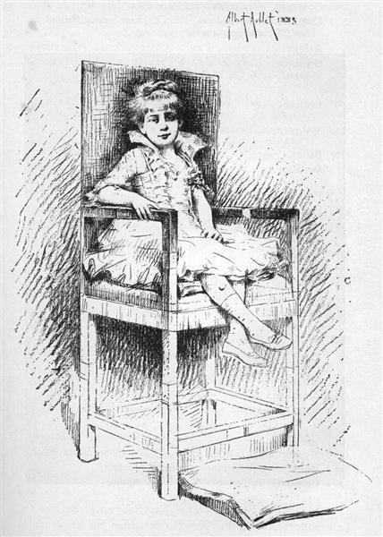 Portrait Des Fräuleins, 1883 - Albert Aublet
