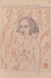 Bust of a Female Nude - Fujishima Takeji