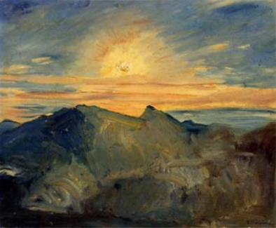 Sunrise on Yushan, 1935 - Fujishima Takeji
