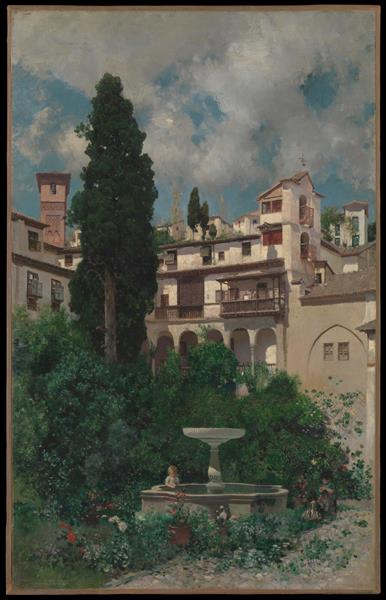 A Spanish Garden - Martín Rico
