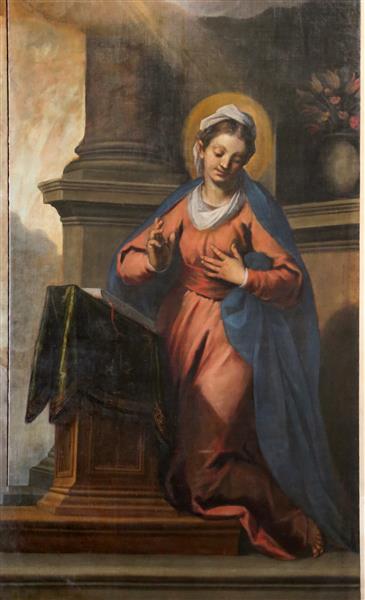 Annunciazione (detail), c.1628 - Palma il Giovane