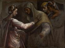 Visitation (detail) - Sebastiano del Piombo