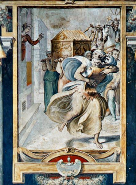 David Dansant Devant L'arche D'alliance En Présence De Michal, 1552 - 1554 - Francesco de' Rossi (Francesco Salviati), "Cecchino"