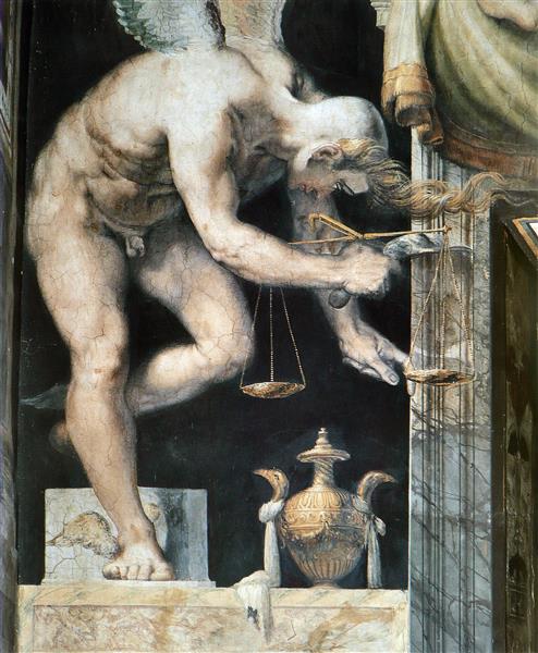L'ange De La Justice (detail), 1552 - 1554 - Francesco de' Rossi (Francesco Salviati), "Cecchino"