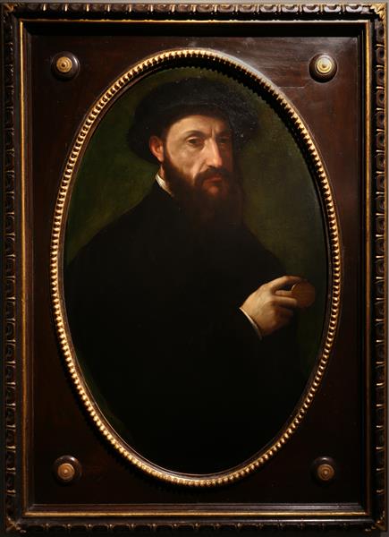 Portrait of gentleman with medal - Francesco de' Rossi (Francesco Salviati), "Cecchino"