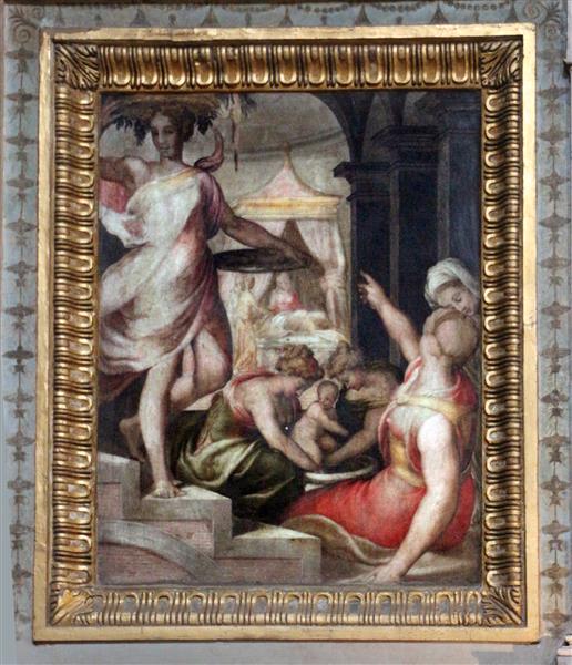 Nativity of Mary, 1563 - Francesco de' Rossi (Francesco Salviati), "Cecchino"