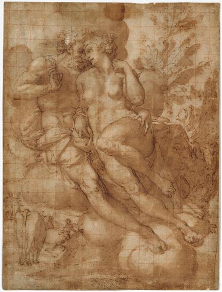 Jupiter and Io - Francesco de' Rossi (Francesco Salviati), "Cecchino"