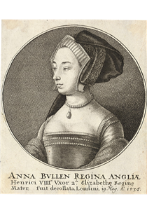 Anne Boleyn - Wenceslaus Hollar