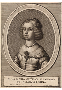 Anna Maria, Queen of Spain - Wenceslas Hollar