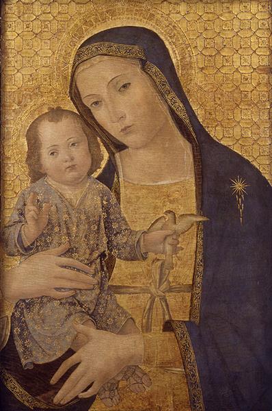 Virgin and Child with little bird, c.1495 - c.1500 - Антоніаццо Романо