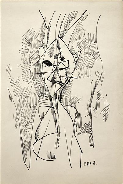 Абстрактна Композиція (Жіночий Образ), 1962 - Григорій Гавриленко