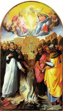 St. Dominicus and the Albigensians - Бартоломео Пассаротті